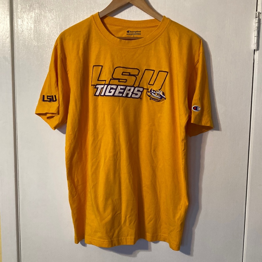 Champion Men’s LSU Tigers Embroidered T-Shirt